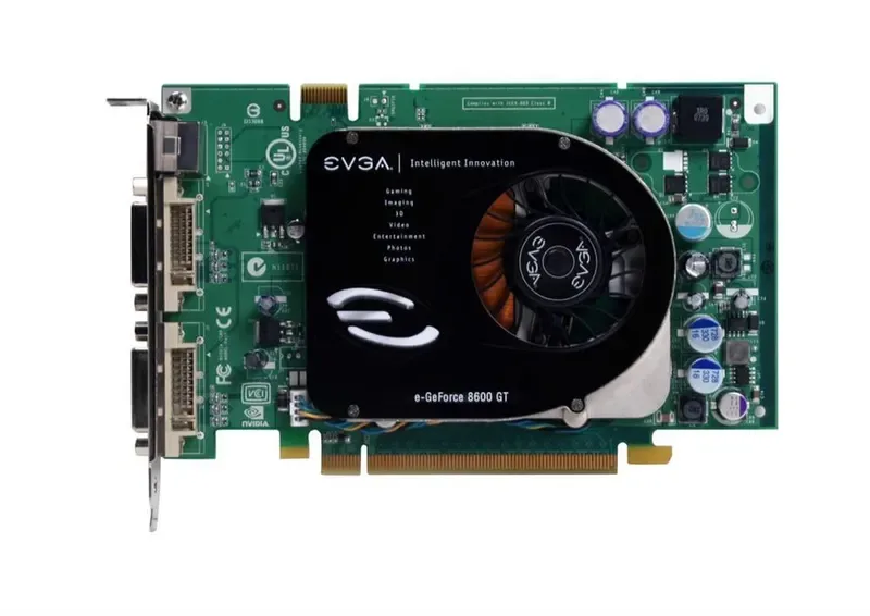 256-P2-N758-A1 - EVGA GeForce 8600 GT SCC 256MB GDDR3 128-Bit SLI Supported PCI Express x16 Video Graphics Card