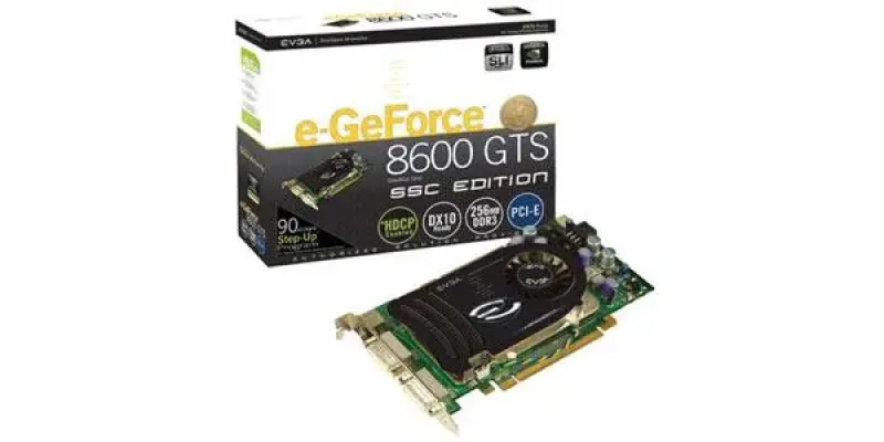 256-P2-N768-R1 - EVGA e-GeForce 8600 GTS SSC Edition 256MB 128-Bit GDDR3 PCI Express x16 HDCP Ready SLI Supported Video Graphics Card