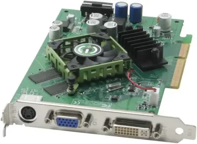 256A8N340TX - EVGA e-GeForce 6600 256MB 128-Bit DDR DVI/ D-Sub/ S-Video Out/ AGP 4X/8X Video Graphics Card 256MB 128bit