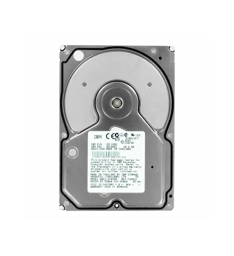 25L1952 - IBM 18GB 7200RPM Ultra2 Wide SCSI 3.5-inch Hard Drive