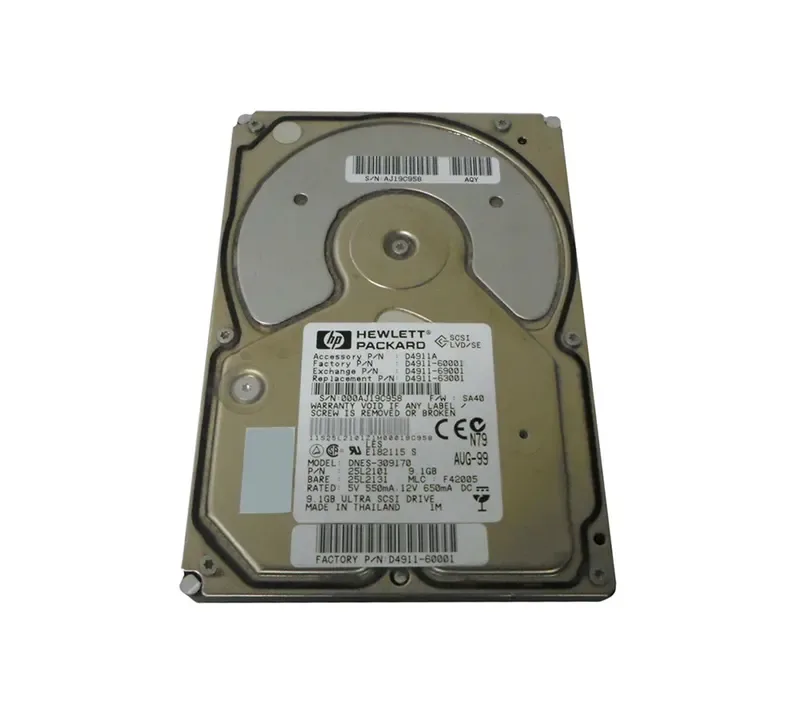 25L2101 - IBM 9GB 7200RPM Ultra2 Wide SCSI 3.5-inch Hard Drive