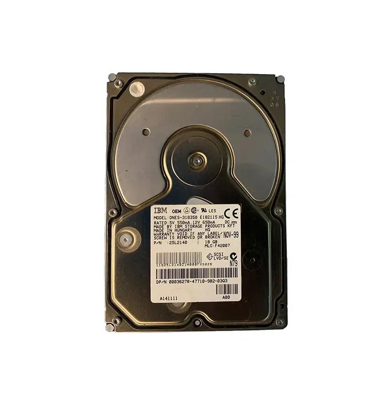 25L2140 - IBM 18GB 7200RPM Ultra2 Wide SCSI 3.5-inch Hard Drive
