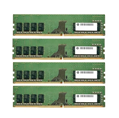 274Y3AV - HP 64GB Kit (4X16GB) DDR4-3200MHz PC4-25600 ECC Unbuffered CL22 288-Pin UDIMM 1.2V Dual Rank Memory