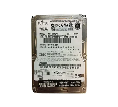 27L4389 - IBM 40GB 4200RPM ATA-100 2MB Cache 2.5-Inch Hard Drive
