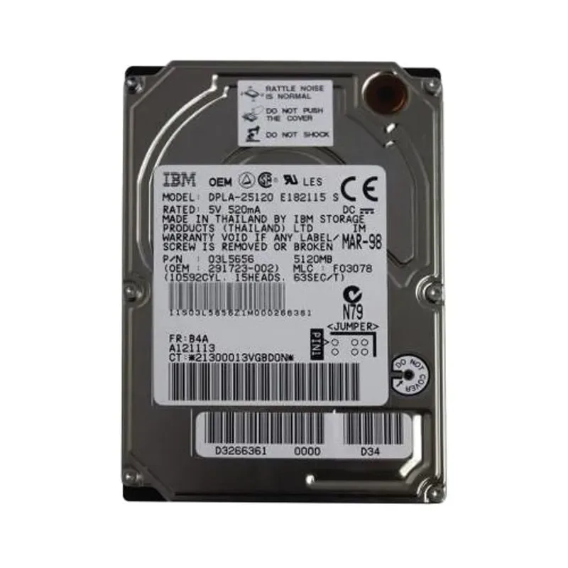 291723-002 - Compaq 5.1GB IDE 2.5-inch Hard Drive