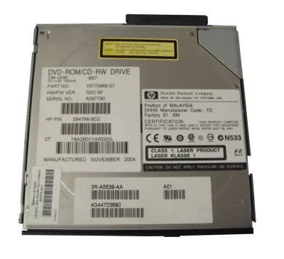 294766-9D2 - HP 24x Slimline CD-RW / DVD-ROM Combo Drive