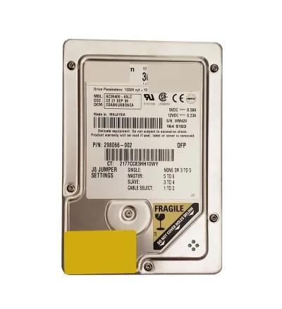298066-002 - Compaq 6GB 5400PM ATA-66 3.5-inch Hard Drive