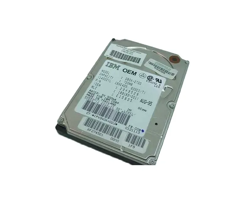 29H9529 - IBM Travelstar 720MB 4000RPM IDE / ATA 64KB Cache 2.5-inch Hard Drive
