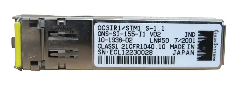 Cisco 2CHOC3/STM1-IR-SC CarreirEthernet 12000 155Mb/s OC-3/STM-1 Single-Mode 2 x Ports LC Connector SFP (mini-GBIC) Line Card Service Module
