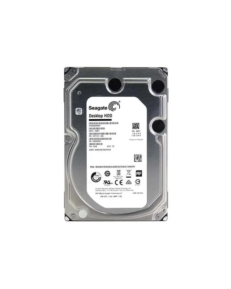 2CY186-568 - Seagate BarraCuda 6TB 7200RPM SATA 6Gb/s 128MB Cache 3.5-inch Hard Drive
