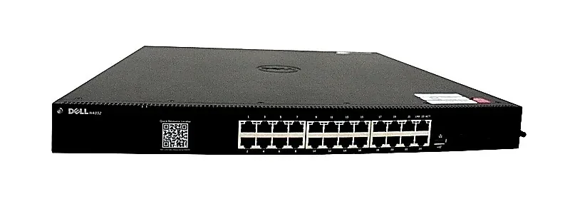 Dell 2DM31 N4032 24-Ports 10GBase-T RJ-45 Layer 3 Managed 1U Rack-mountable Stackable Gigabit Ethernet Network Switch