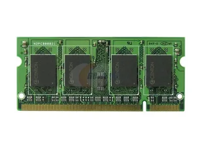 Centon 2GBS/D2-800 2GB DDR2-800MHz PC2-6400 Non-ECC Unbuffered CL6 200-Pin SODIMM 1.8V Dual Rank Memory Module