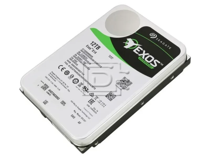 Seagate 2H3201-002 Exos X14 Series 12TB 7200RPM SAS 12GB/S 256MB Cache (512e) 3.5-Inch Enterprise Hard Drive. In Stock
