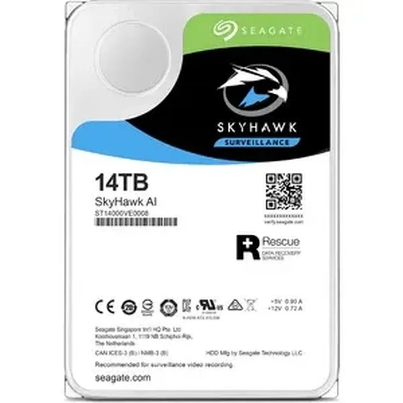 Seagate 2KV101-300 SkyHawk AI 14TB 7200RPM SATA 6Gb/s 256MB Cache 3.5-Inch Hard Drive. In Stock