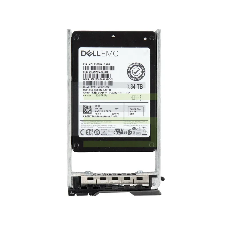 Dell 2VY8H Dell 02VY8H / 2VY8H 3.84TB SAS 12Gb/s Read Intensive 2.5-Inch Solid State Drive