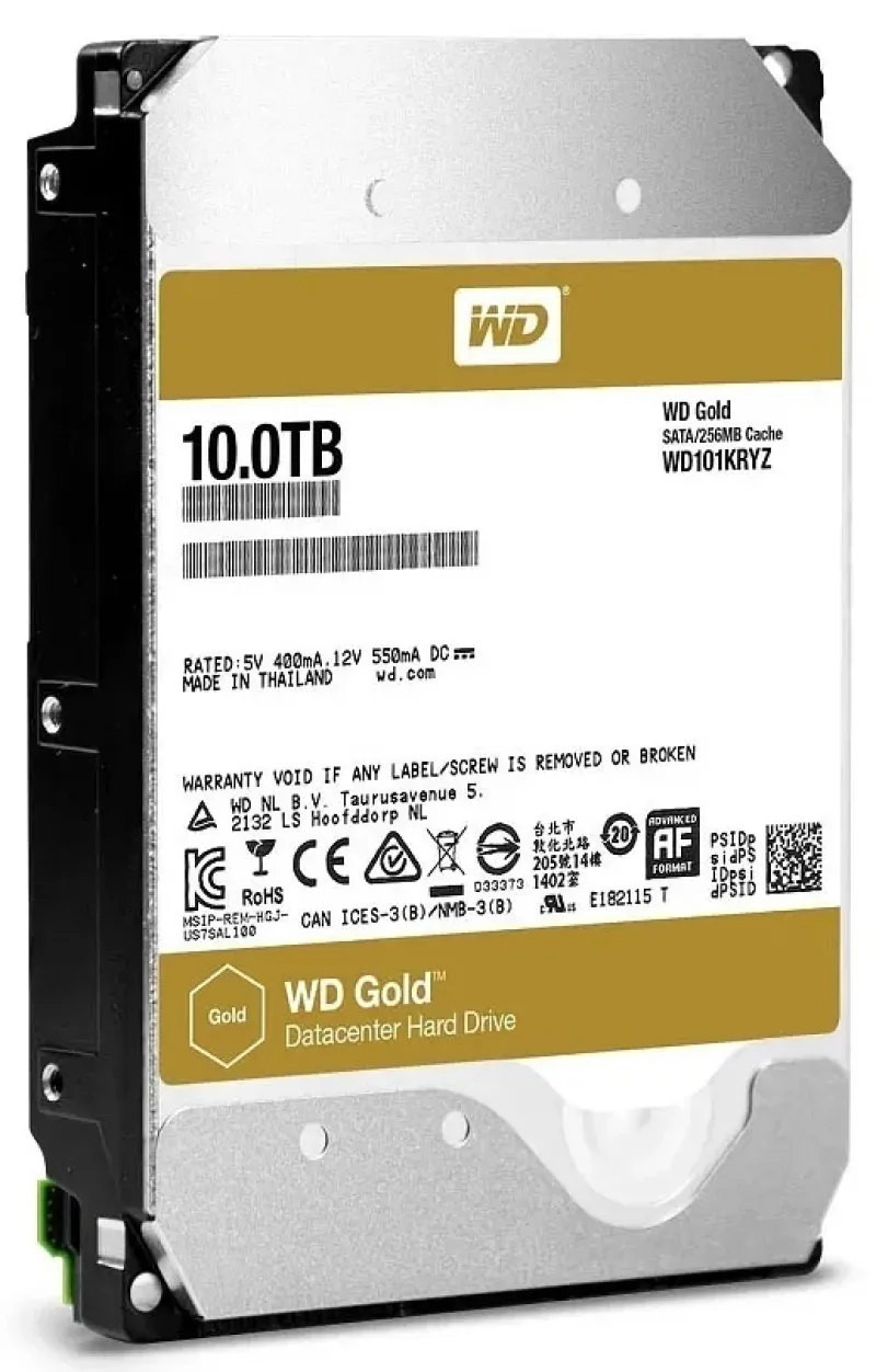 Western 2W10200 Western Digital 2W10200 Gold 10TB 7200RPM SATA 6Gb/s 256MB Cache 3.5-Inch Hard Drive. In Stock