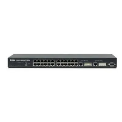 2W513 - Dell PowerConnect 3024 24 x Ports 10/100Base-T + 2 x Ports Gigabit Rack-Mountable Fast Ethernet Network Switch