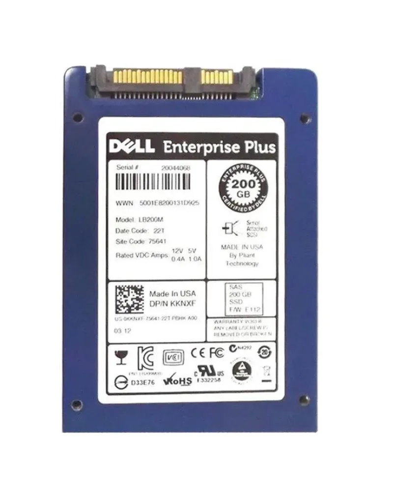 2XR0K - Dell 200GB SAS 12Gb/s (MLC) 2.5-inch Hot-pluggable Solid State Drive