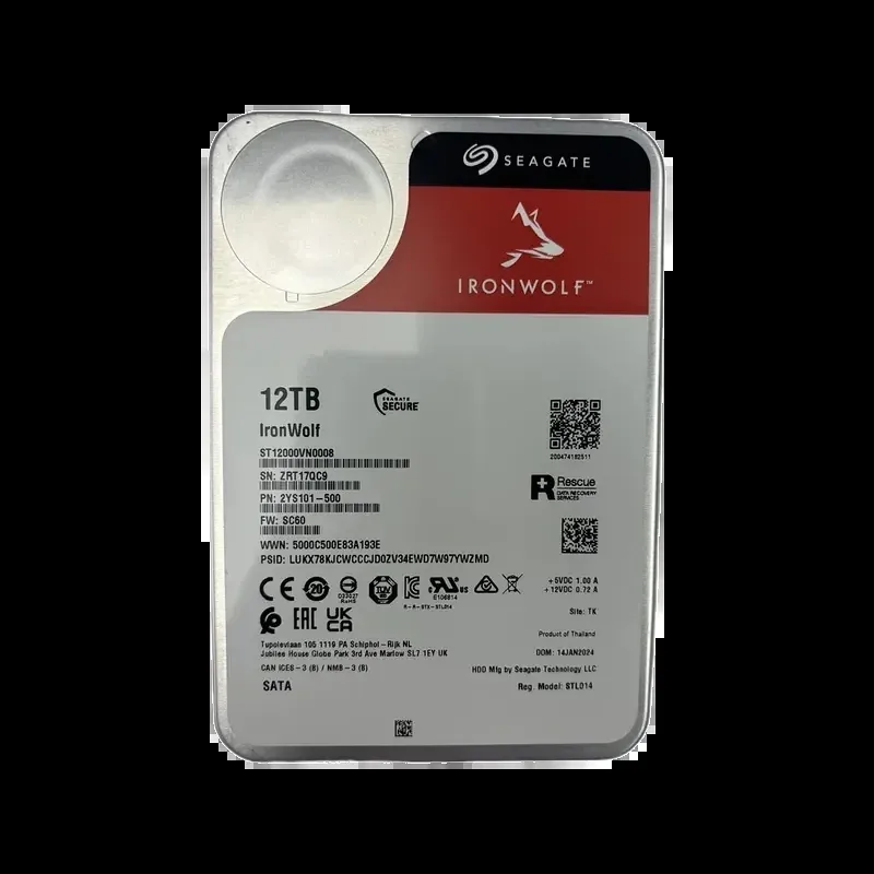 Seagate 2YS101-500 IronWolf 12TB 7200RPM 6Gb/s SATA 3.5-Inch Hard Drive. In Stock