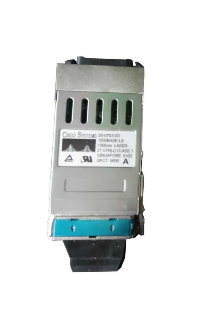 30-0703-03 - Cisco Single-Mode WS-G5486 1Gbps 1000Base-LX Fiber 10km 1310nm Duplex SC Connector GBIC Transceiver Module
