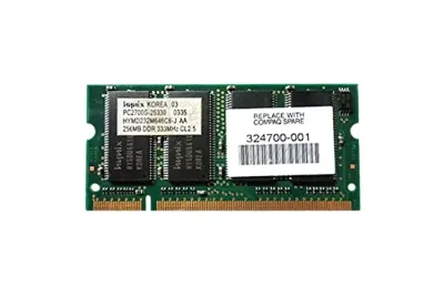 324700-001 - HP 256MB DDR-333MHz PC2700 non-ECC Unbuffered CL2 200-Pin SoDimm 2.5V Memory Module