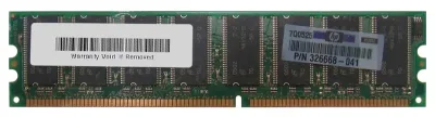 326668-041 - HP 512MB DDR-400MHz PC3200 non-ECC Unbuffered CL3 184-Pin DIMM 2.5V Memory Module