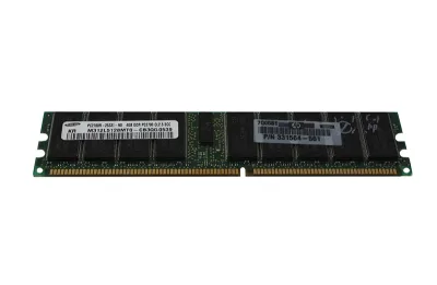 331564-561 - HP / Compaq 4GB DDR-333MHz PC2700 ECC Registered CL2.5 184-Pin DIMM Dual Rank Memory Module for ProLiant ML350 / DL360 / DL585 G4 Server