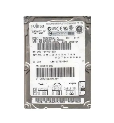 336472-003 - Compaq 60GB 5400RPM ATA-100 2.5-inch Hard Drive