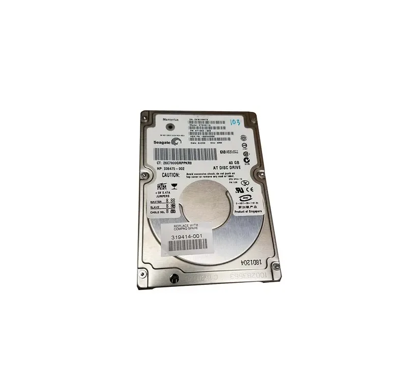 336475R-002 - HP 40GB 4200RPM IDE Ultra ATA-100 2.5-inch Hard Drive