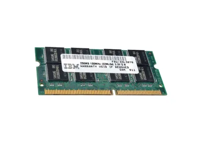 33L3070 - IBM 256MB 100MHz PC100 non-ECC Unbuffered CL2 144-Pin SoDimm Memory Module