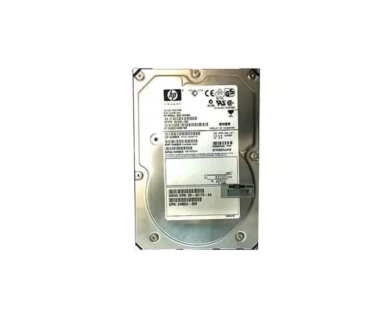 340852-058 - HP 18.2GB 10000RPM Wide Ultra 3 SCSI 80-Pin 3.5-inch Hard Drive