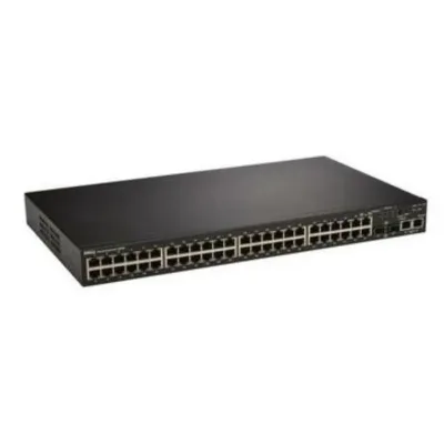 3448P1 - Dell PowerConnect 3448P 48 x Ports 10/100Base-T PoE + 2 x Ports Gigabit + 2 x Ports SFP Shared Rack-mountable Layer 2 Managed Stackable Ethernet Switch