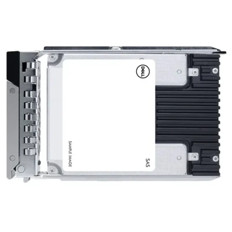 Dell 345-BJQQ 800GB enterprise SAS SSD with FIPS-140 security, 24Gbps interface, 512e sector format, 2.5-inch form factor, hardware encryption, and 3DWPD endurance rating for mixed-use datacenter work