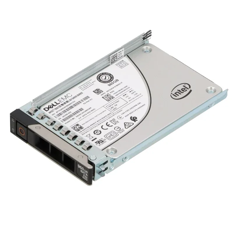 Dell 345-BJSZ is a 960GB 2.5-inch SATA 6Gbps mixed-use SSD with 512e format and 3DWPD endurance, designed for high-performance read/write workloads in enterprise servers. Provides fast data access, ru