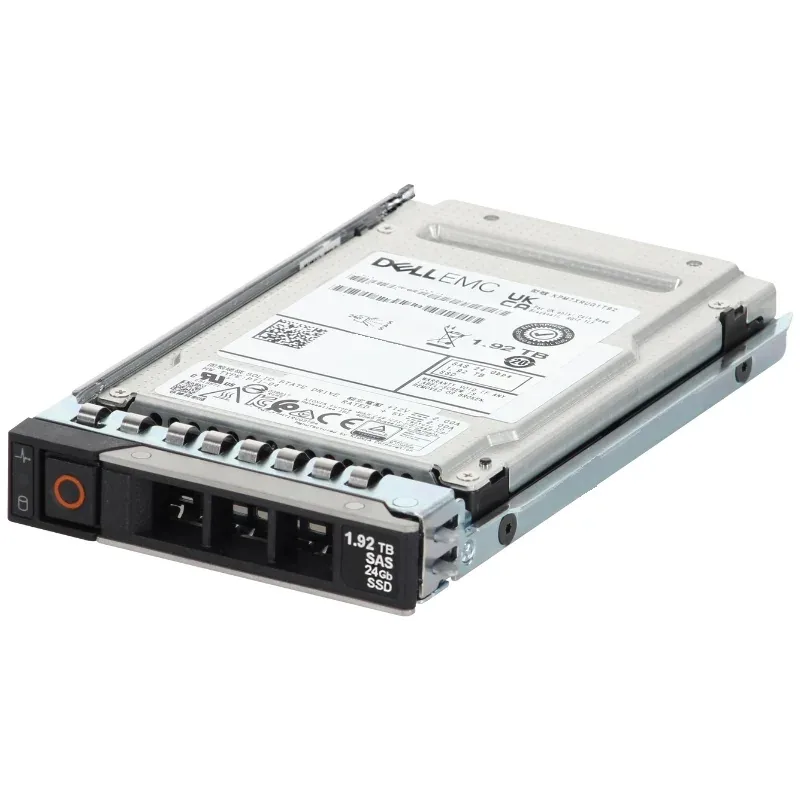 Dell 345-BKJB is a 1.92TB SAS 24Gbps read-intensive SSD in 2.5-inch form factor with tray/caddy. Designed for enterprise servers, it provides 1 DWPD endurance for read-heavy workloads in data centers.