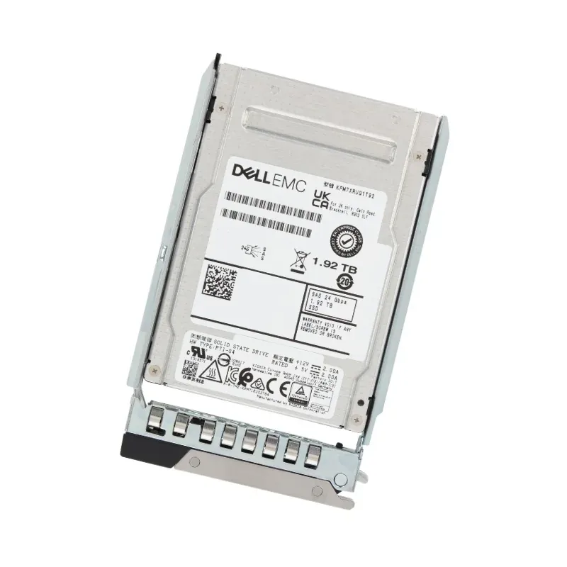 Dell 345-BKKJ is a 1.92TB SAS 24Gbps read-intensive SSD in 2.5-inch form factor with 3.5-inch hybrid carrier for PowerEdge servers. Delivers high endurance at 1 DWPD, optimized for server/workstation