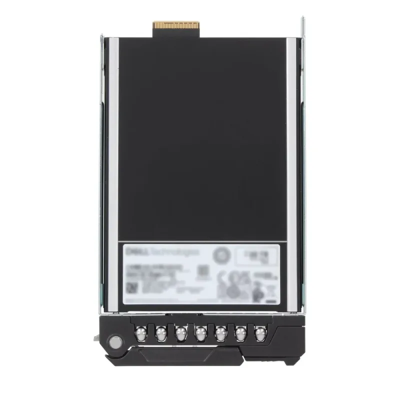 Dell 345-BKLT is a 3.84TB PCIe NVMe Gen5 E3.S read intensive solid state drive with tray for enterprise servers. Optimized for high-performance read workloads in data centers, featuring low latency, h
