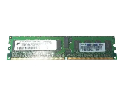 350422-041 - HP 256MB DDR2-400MHz PC2-3200 ECC Registered CL3 240-Pin DIMM 1.8V Single Rank Memory Module