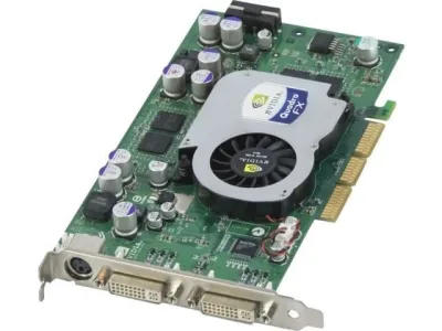 350968-001 - HP Nvidia Quadro FX1100 AGP 8x 128MB DDR2 Dual DVI Video Graphics Card