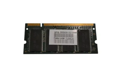 355926-001 - HP 512MB DDR-333MHz PC2700 non-ECC Unbuffered CL2 200-Pin SoDimm 2.5V Memory Module