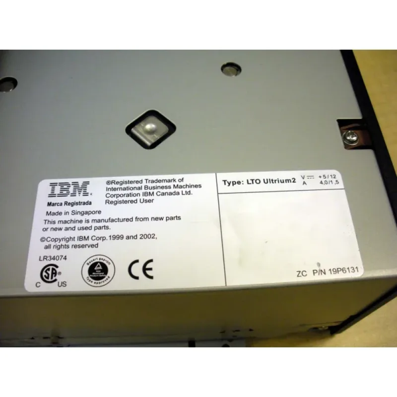 3582-8104 - IBM LTO Ultrium 2 Tape Drive 200GB (Native)/400GB (Compressed)