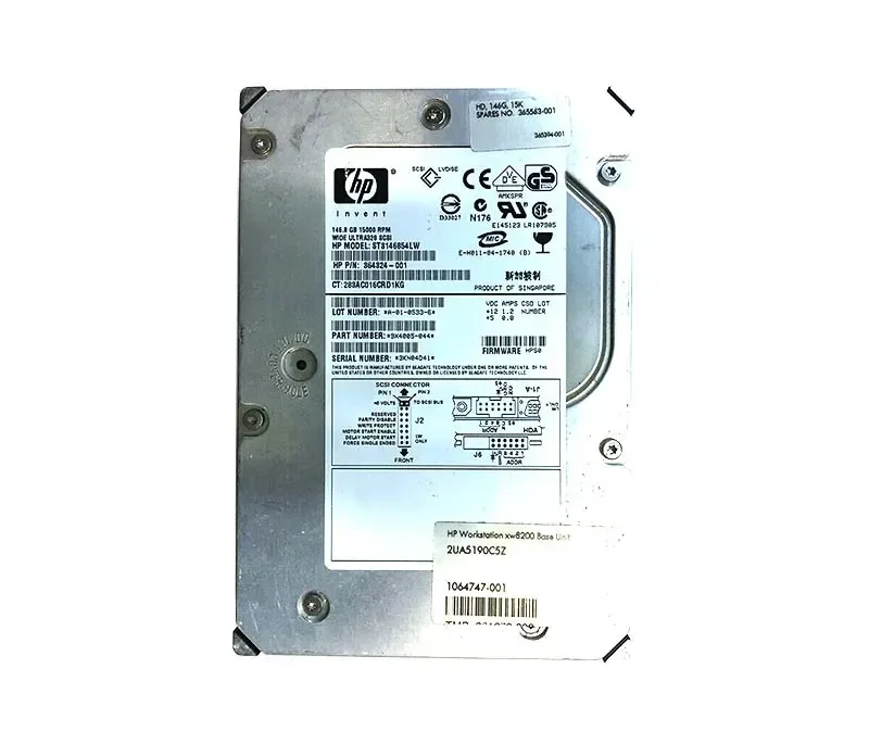 364324-001 - HP 146GB 15000RPM SCSI 68-Pin 3.5-inch Hard Drive