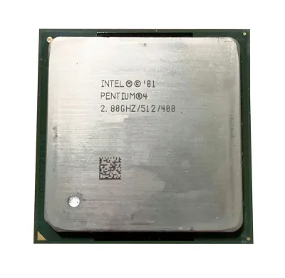 364849-001 - HP 2.80GHz 533MHz FSB 512KB L2 Cache Socket PGA478 Intel Pentium 4 1-Core Processor