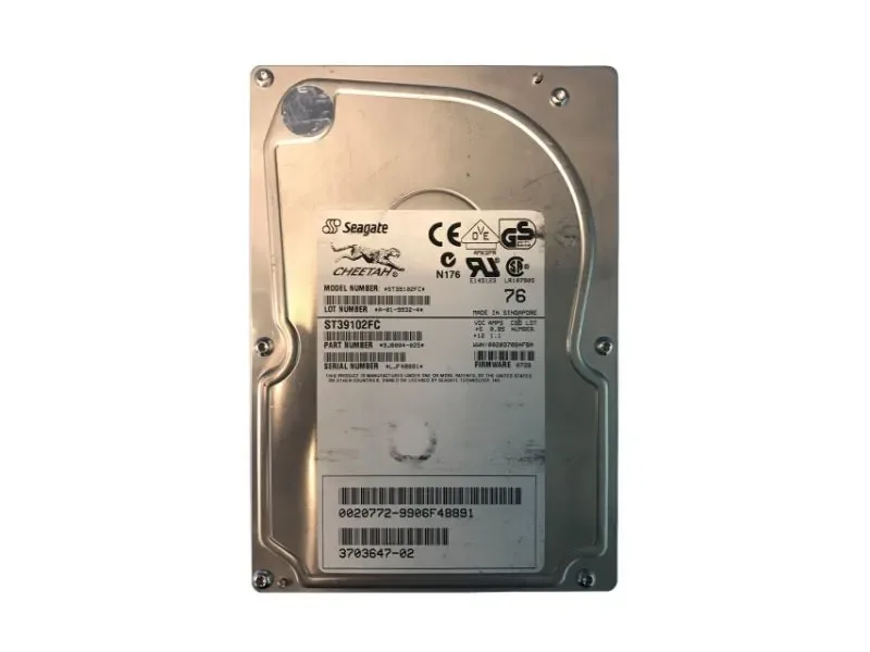 370-3647 - Sun 9.1GB 10000RPM Fibre Channel 1MB Cache 3.5-inch Hard Drive