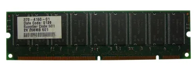 370-4150-01 - Sun 256MB SDRAM-133MHz PC133 ECC Unbuffered CL3 168-Pin DIMM Memory Module