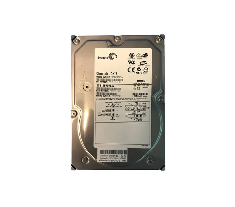 370-7579-02 - Sun 146GB 10000RPM Ultra-320 SCSI Non Hot-Plug 68-Pin 3.5-inch Hard Drive with Long SCSI Cable