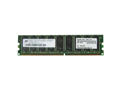 370-7944-02 - Sun 1GB DDR-400MHz PC3200 ECC Unbuffered CL3 184-Pin DIMM Memory Module