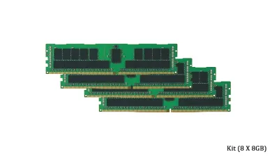 370-ADTS - Dell 64GB Kit (8 X 8GB) PC4-21300 DDR4-2666MHz ECC Registered CL19 RDIMM 1.2V Single-Rank Memory