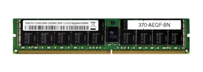 370-AEQF - Dell 16GB DDR4-2933MHz PC4-23400 ECC Registered CL21 288-Pin DIMM Dual Rank 1.2V Memory Module