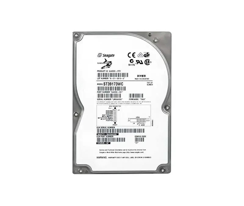 3703595-04 - Sun 9.1GB 7200RPM Ultra Wide SCSI 80-Pin 512KB Cache 3.5-inch Hard Drive